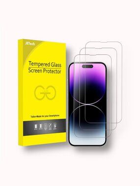 FREE WITH $30+ 2 pk iPhone 14 Pro tempered glass screen protectors